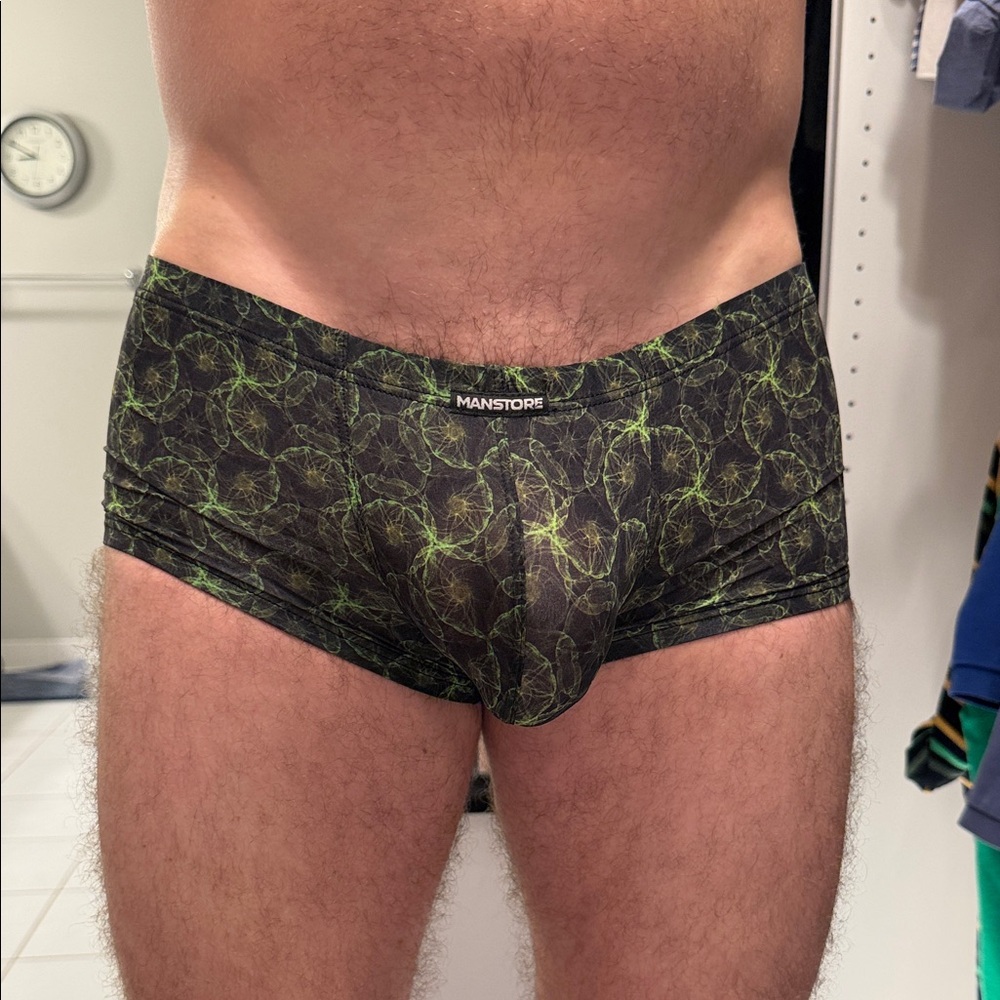 Black and Green Patterned Briefs